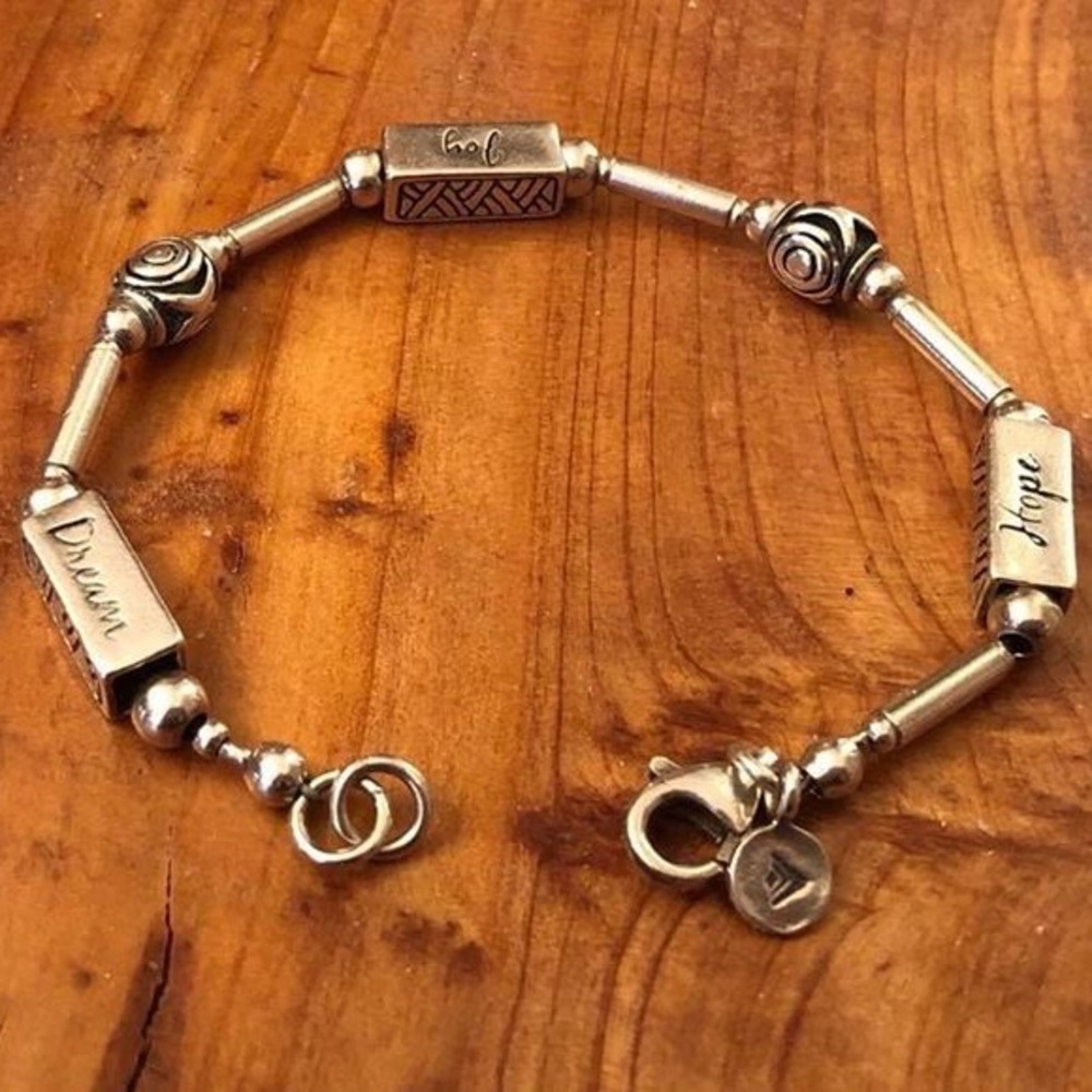 Silpada Sterling Silver Hope Joy Dream Bracelet